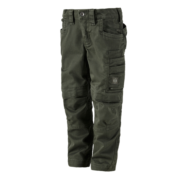 Main view, Trousers, Trousers e.s.motion ten, children's, disguisegreen