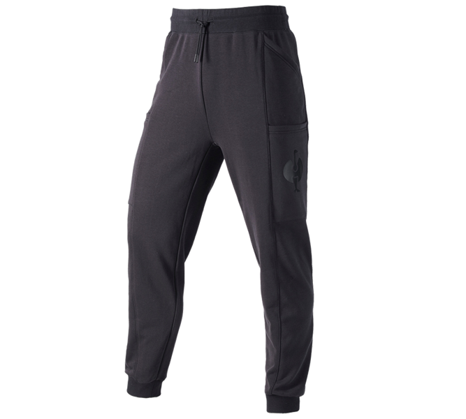 Main view, e.s.trail, Sweat pants e.s.trail, black