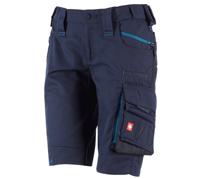 Main view, Shorts | 3/4 Shorts, Shorts e.s.motion 2020, ladies', navy/atoll