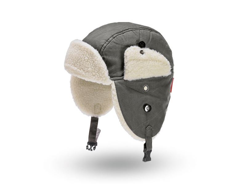 Main view, Beanies, e.s. Winter hat cotton touch, titanium