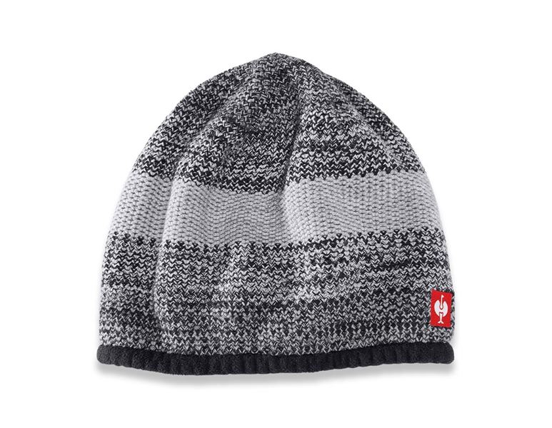 Main view, e.s.motion 2020, Knitted cap e.s.motion 2020, black/platinum