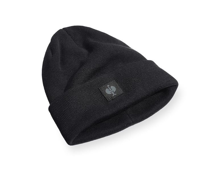 Main view, Small gifts, Knitted hat e.s.iconic, black