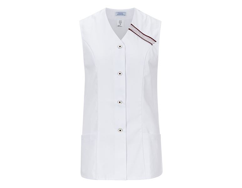 Main view, Work Tunics, Tunic Carola, white/bordeaux