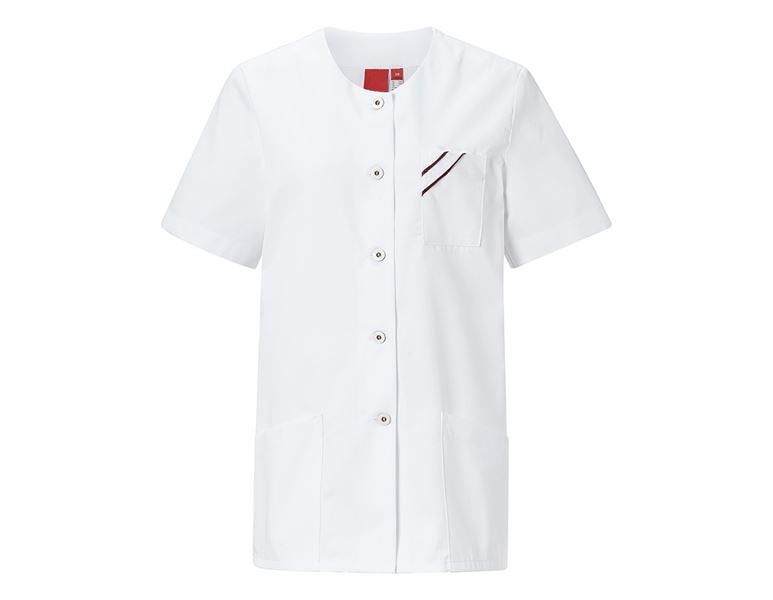Main view, Work Tunics, Tunic Carolin, white/bordeaux