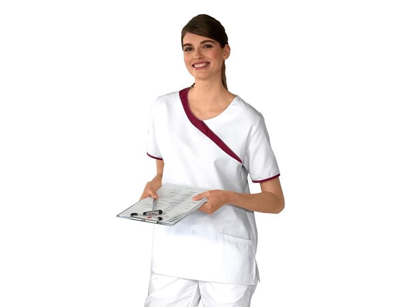 Main view, Medical | Healthcare, Tunic Maren, white/bordeaux