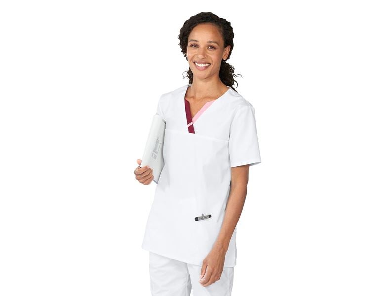 Main view, Medical | Healthcare, Tunic Tamara, white/bordeaux/rose