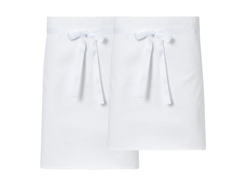 Main view, Clothing, Three-Pack Short Aprons, white