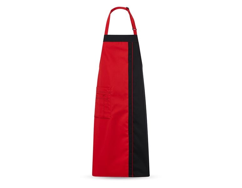 Main view, Clothing, Bib Apron Steyr, red/black