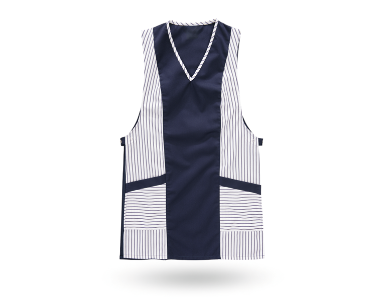 Main view, Aprons, Tabard Lydia, navy/white