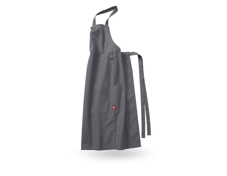 Main view, Aprons, Bib Apron e.s.fusion, men's, cement melange