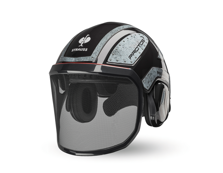 Main view, Personal Protection, e.s. Forestry helmet Protos®, black/grey
