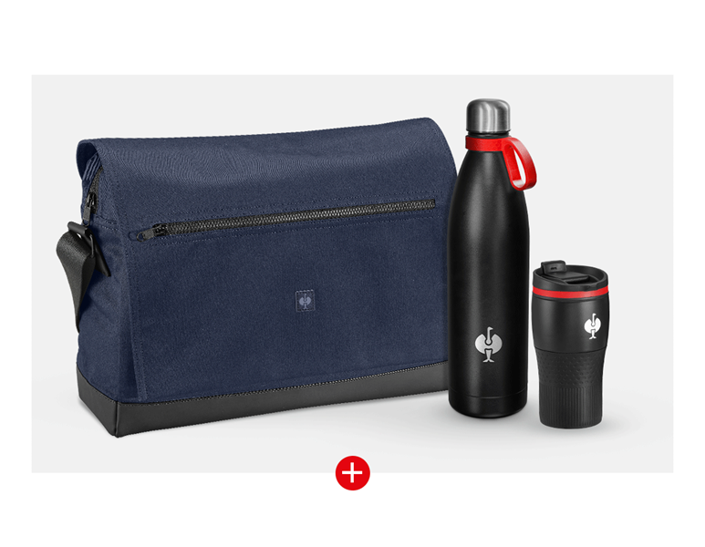 Main view, Larger gifts, Messenger Bag e.s.motion ten gift set, slateblue