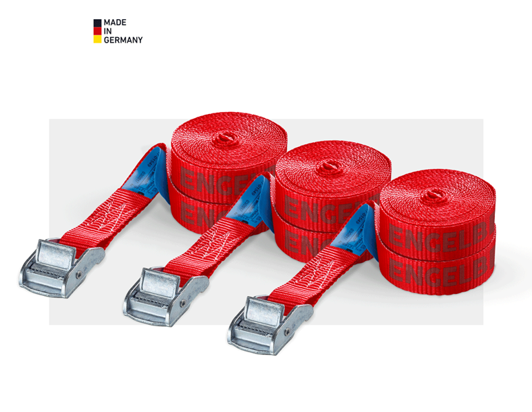 Main view, Tension straps, Single-Part Lashing Straps/Clamp Lock