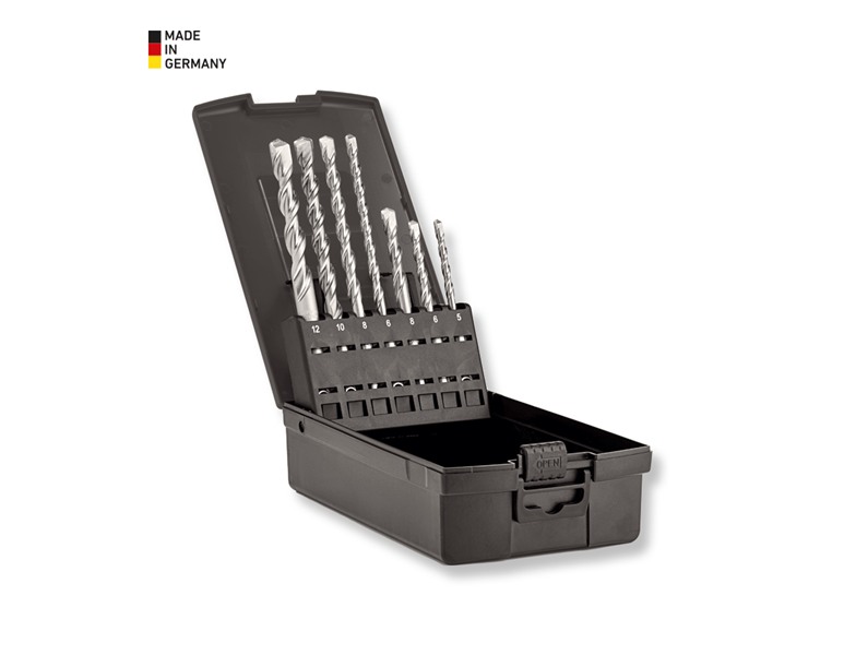 Main view, Stone drills, e.s. 2-blade stone drill set SDS-plus classic