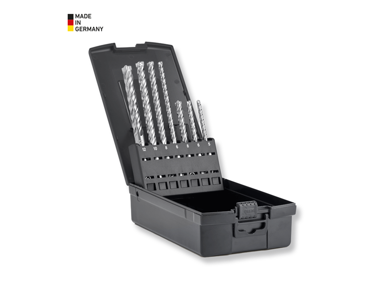 Main view, Stone drills, e.s. 4-blade stone drill set SDS-plus ultimate