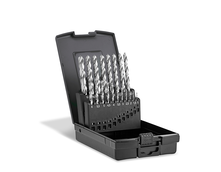 Main view, Drills, e.s. HSS-G metal spiral drill set classic