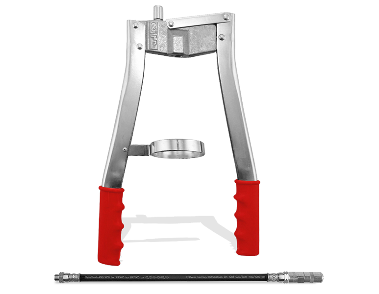 Main view, Construction accessories, Two-hand grease press