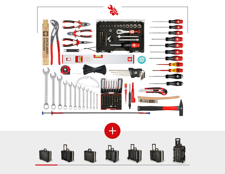 Main view, Tools, Tool set Allround professional incl. tool case