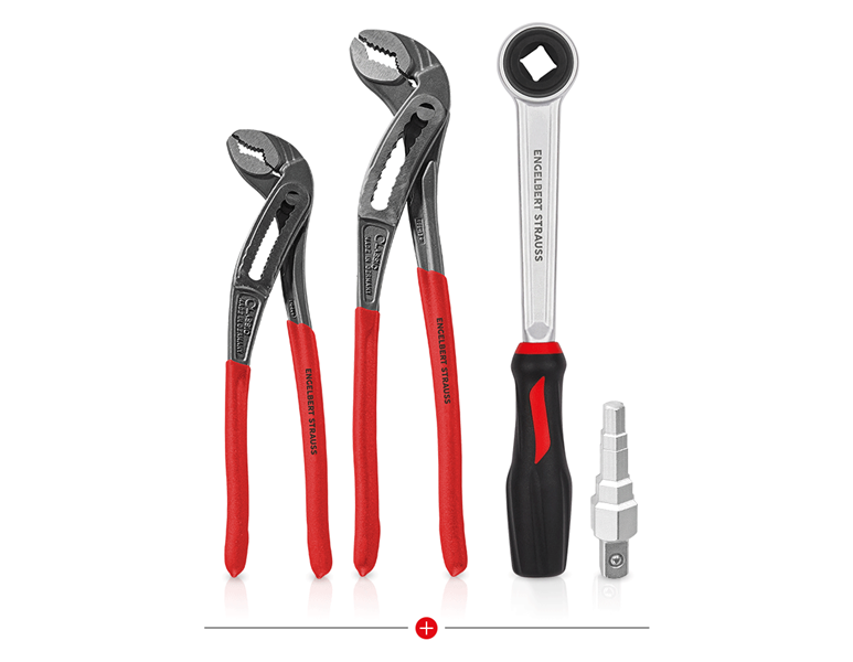 Main view, Tongs, Sanitary and installation set