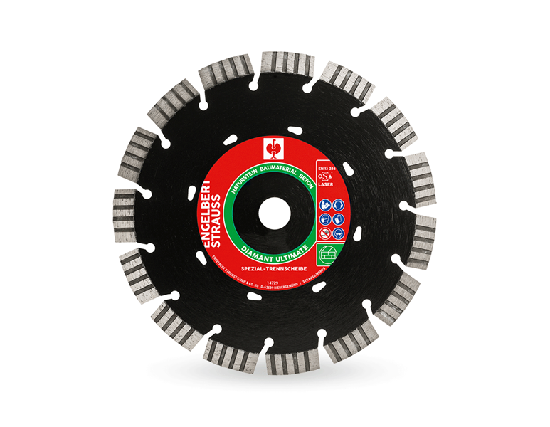 Main view, Diamond cutting discs, e.s. Special cutting disc diamond ultimate