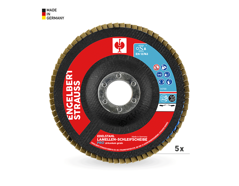 Main view, Sanding tools, e.s.Lamella sanding disc pro,slanted form,set of 5