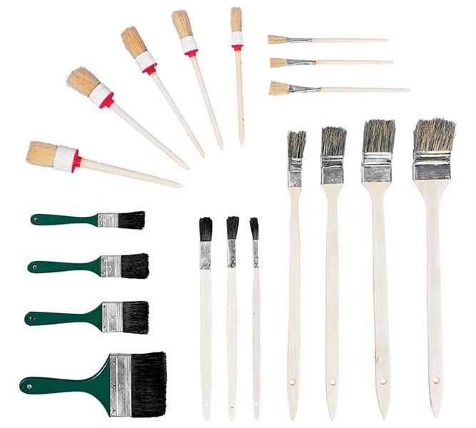 Main view, Tools, 19 Piece Brush Set