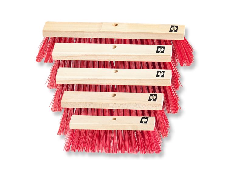 Main view, Brooms | Brushes | Scrubbers, Red Plastic Bristles