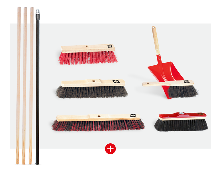 Main view, Brooms, Brush set Rudi, 6 pc