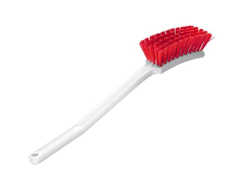 Main view, Brooms | Brushes | Scrubbers, Long-handled hand brush, red