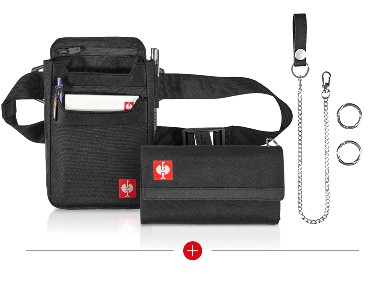 Main view, Hospitylity | Catering, SET: e.s. Waiter's bag + e.s. Waiter's purse base, black