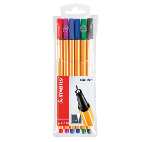 Main view, Office supplies, Stabilo Fineliner Point 88