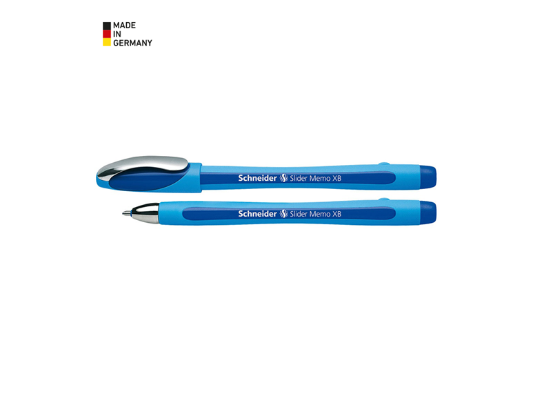 Main view, Office supplies, SCHNEIDER Ballpoint Pen Slider Memo, blue