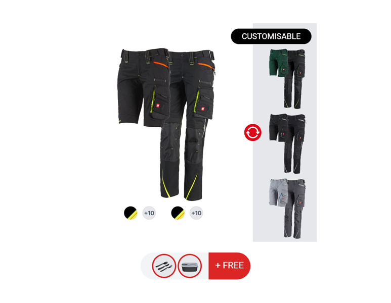 LADIES’ SET: Trousers + Shorts e.s.motion 2020