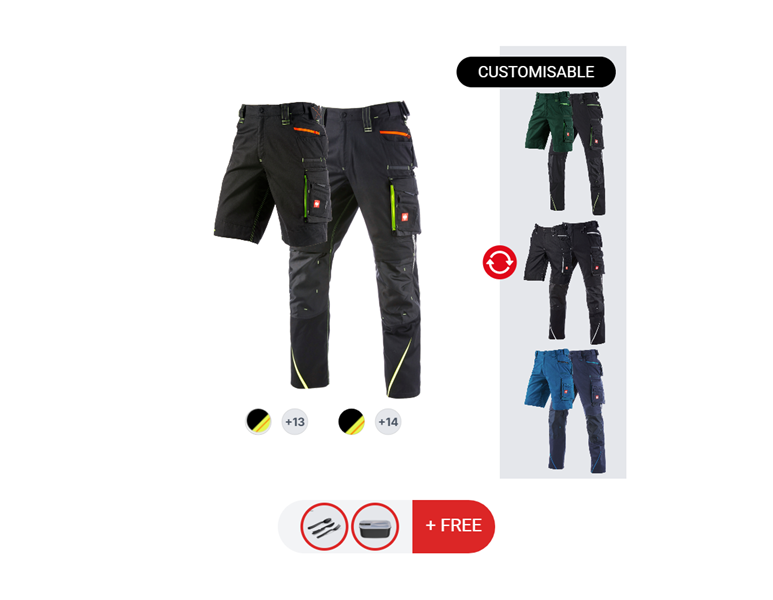 MEN’S SET: Trousers + shorts e.s.motion 2020