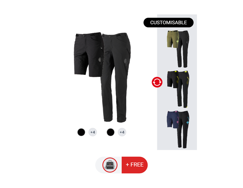 LADIES’ SET: Funct.trousers + Shorts e.s.trail
