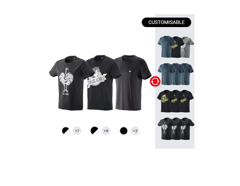 MEN’S SET: 3x e.s. T-shirt