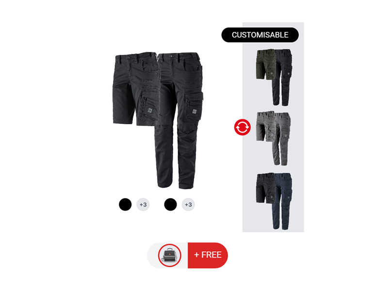 LADIES’ SET: Trousers + Shorts e.s.motion ten