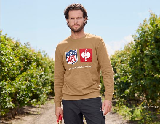 View 1, NFL Sweatshirt cotton, almondbrown