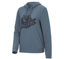 Main view, Hoody sweatshirt e.s.​iconic works, ladies', oxidblue