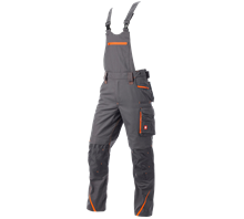 Main view, Bib & brace e.s.​motion 2020, anthracite/high-vis orange