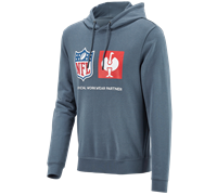 Main view, NFL Hoodie cotton, oxidblue