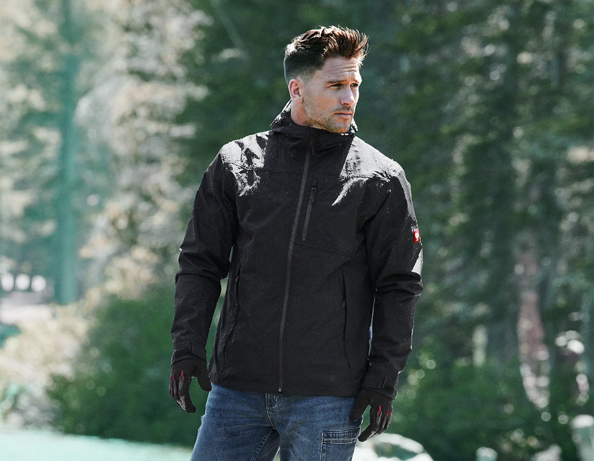 e.s. Rain jacket black | Strauss e.s. Rain jacket black | Strauss