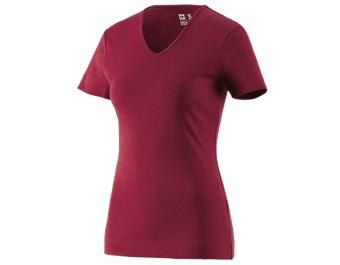 e.s. T-shirt cotton V-Neck, ladies'