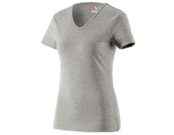e.s. T-shirt cotton V-Neck, ladies'