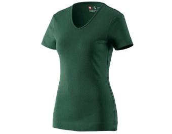 e.s. T-shirt cotton V-Neck, ladies'