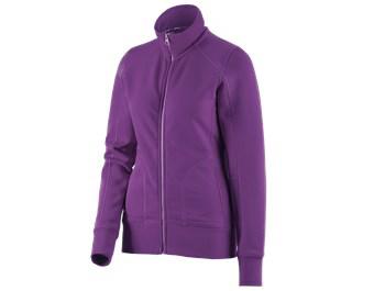 e.s. Sweat jacket poly cotton, ladies'