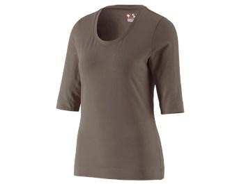 e.s. Shirt 3/4 sleeve cotton stretch, ladies'