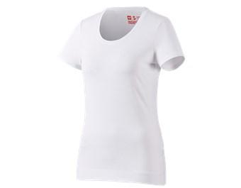 e.s. T-shirt cotton stretch, ladies'