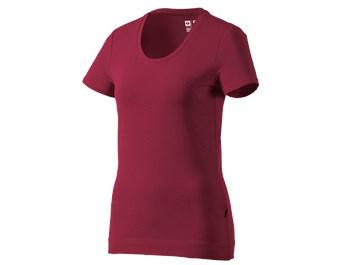 e.s. T-shirt cotton stretch, ladies'