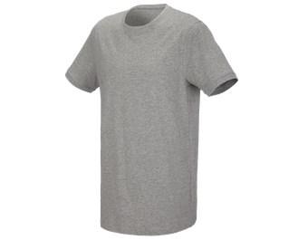 e.s. T-shirt cotton stretch, long fit
